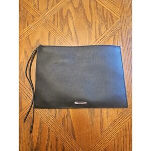Rebecca Minkoff Black Saffiano Leather Wristlet‎